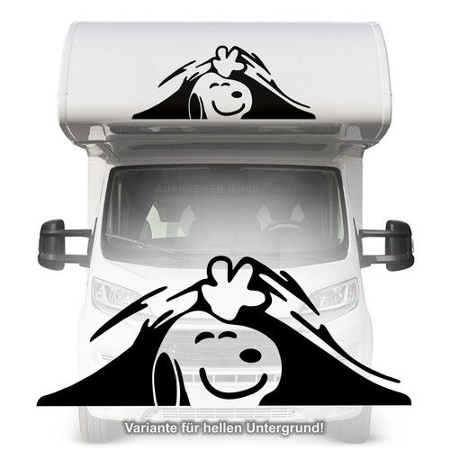 Snoopy aufkleber 120cm alkoven - snoopy,
