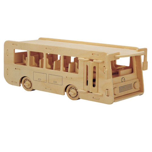 Autobus holzbausatz - 3d,