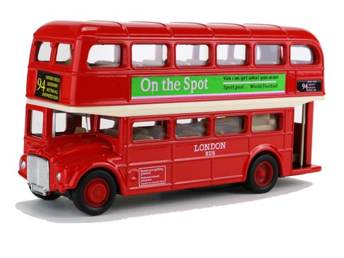 London bus rot 12cm - bus,