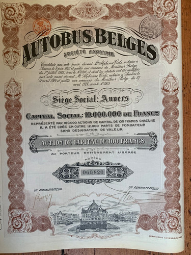 Autobus belges anvers 1924 - belges,,